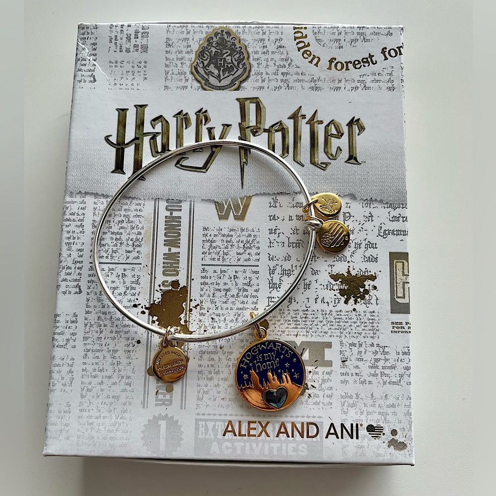 Harry Potter Alex and Ani Two Tone Bracelet with Swarovski Crystal